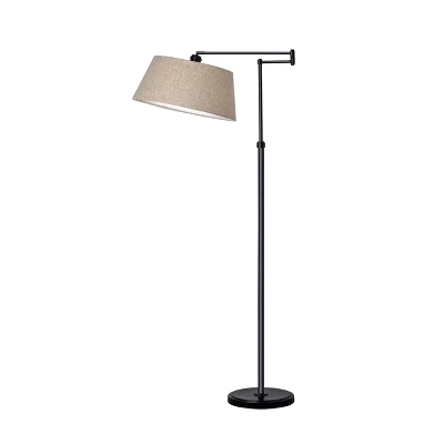 Traditional Oil Rubbed Swing Arm Floor Lamp Brown - Threshold™ - Image 6
