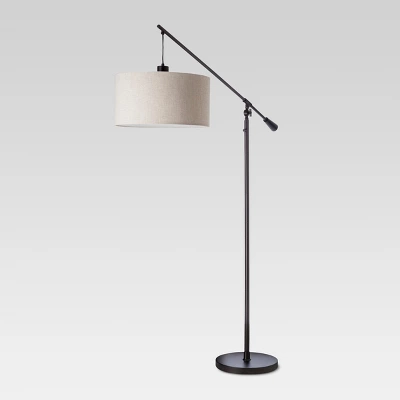 Cantilever Drop Pendant Swing Arm Floor Lamp Brown - Threshold™ - Image 7