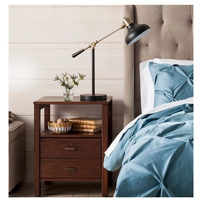 Crosby Schoolhouse Desk Lamp Black - Threshold™: Adjustable Stand, ETL Listed, Metal Shade, No Assembly Required - Image 3