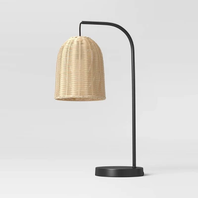 Addison Rattan Table Lamp Brown - Threshold™ - Image 5