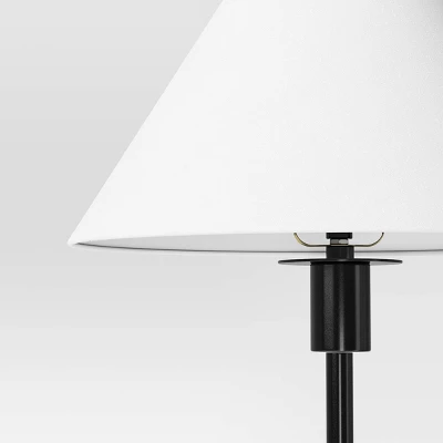 Stick Floor Lamp With Tapered Shade Black - Threshold™ - Image 3