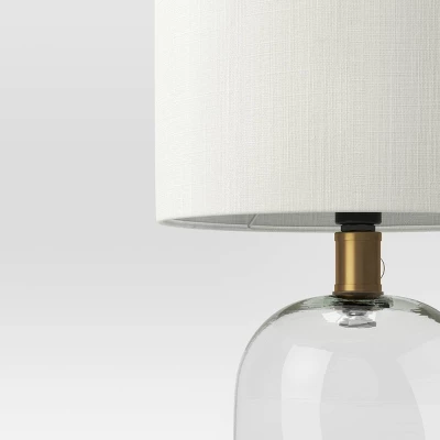 Glass Cylinder Mini Table Lamp With Open Base Clear - Threshold™ - Image 3
