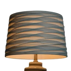 Linen Overlay Modified Drum Large Lamp Shade Ivory - Threshold™: Cotton-Polyester Blend, No Assembly Required