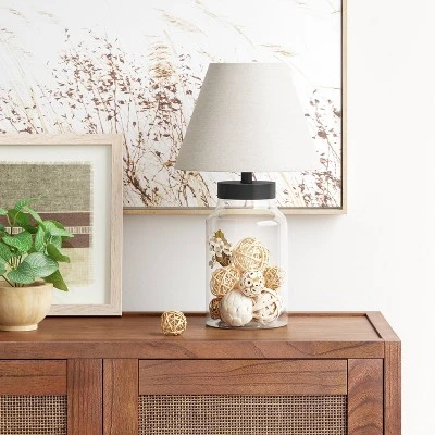 Causal Fillable Small Lamp Base Clear - Threshold