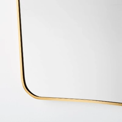 23" X 36" Metal Curved Top Mirror Gold - Threshold™ Designed With Studio McGee - Image 2