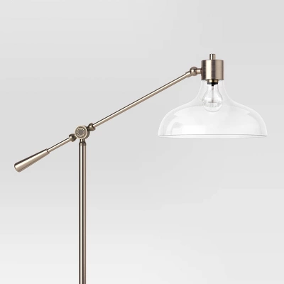 Crosby Bell Floor Lamp Brass With Glass Shade - Threshold™ - Image 3