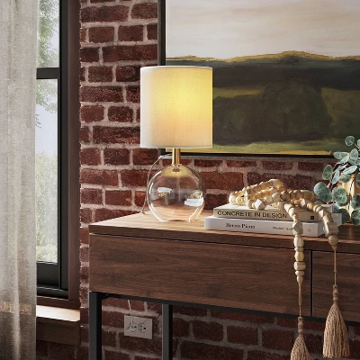 Glass Sphere Mini Table Lamp Clear - Threshold™ - Image 2