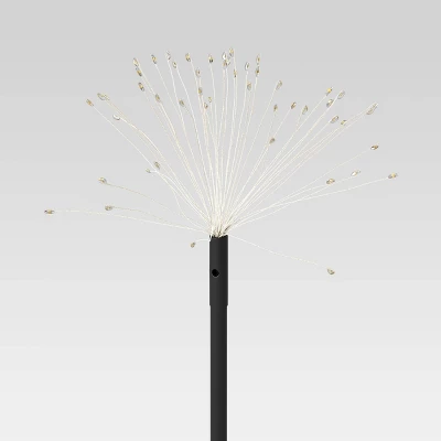 3pk Starburst Dandelion Sprig Battery LED Outdoor Light Stakes Black/White - Threshold™ - Image 3