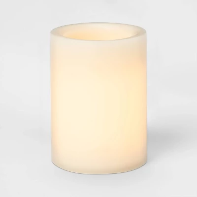 4" X 3"LED Flameless Black Wick Candle Cream - Threshold™ - Image 2