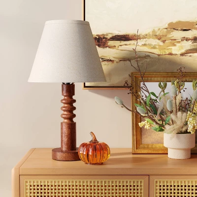 Mid Tone Wood Table Lamp - Threshold™ - Image 2