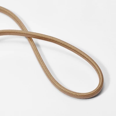 Rattan Wrap Arc Floor Lamp Brass (Includes LED Light Bulb) - Threshold™ Designed With Studio McGee - Image 4