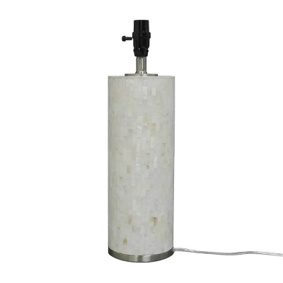 Capiz Subway Tile Large Lamp Base Shell - Threshold - Image 3