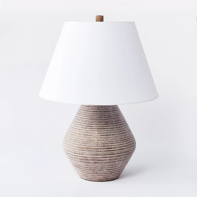 Assembled Resin Table Lamp Tan - Threshold™ Designed With Studio McGee