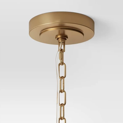 Large Chandelier Wooden Beads Swag Natural Tone - Threshold™ - Image 2