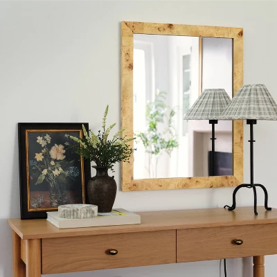 24"x30" Burl Wood Wall Mirror - Threshold™ Designed With Studio McGee