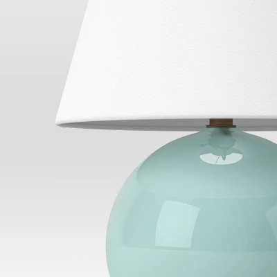 Round Table Lamp With Tapered Shade Blue - Threshold™ - Image 3