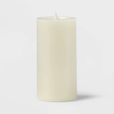 3" X 6" Pillar Candle Cream - Threshold™ - Image 2