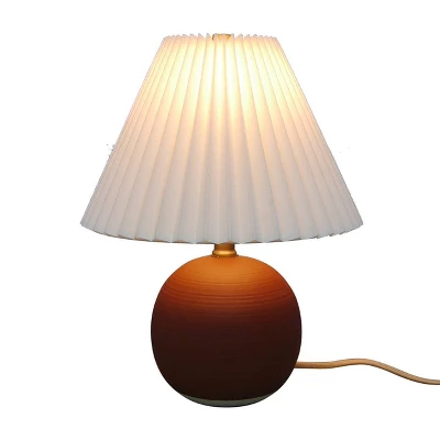 Oval Table Lamp With Pleated Shade (Includes LED Light Bulb) Red - Threshold™ Designed With Studio McGee - Image 6