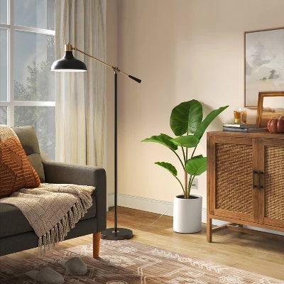 Crosby Schoolhouse Floor Lamp Black - Threshold™ - Image 2
