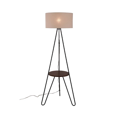 Tripod Shelf Floor Lamp Silver (Includes LED Light Bulb) - Threshold™ - Image 2