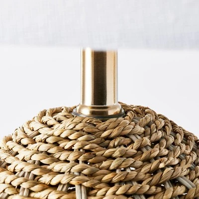 Large Seagrass Table Lamp (Includes LED Light Bulb) Natural - Threshold™ Designed With Studio McGee - Image 4