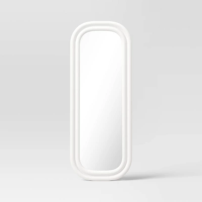 25"x65" Textured Floor Mirror White - Threshold™ - Image 2