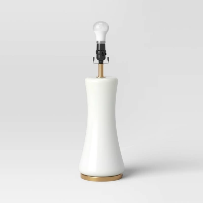 Large Opal Glass Lamp Base Off-White - Threshold™ - Image 3