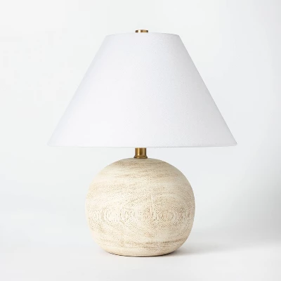 Medium Faux Wood Table Lamp Brown - Threshold™ Designed With Studio McGee - Image 11
