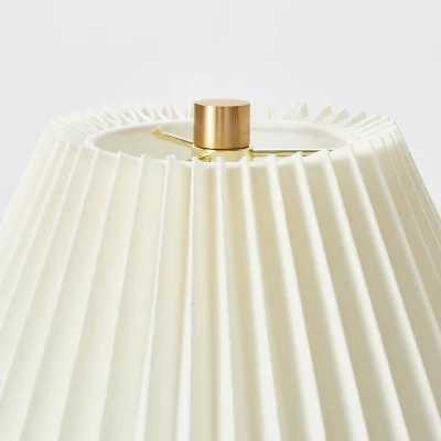 Oval Table Lamp With Pleated Shade (Includes LED Light Bulb) Red - Threshold™ Designed With Studio McGee - Image 5