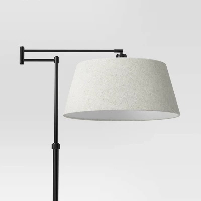 Traditional Oil Rubbed Swing Arm Floor Lamp Brown - Threshold™ - Image 3