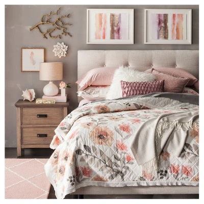 Textured Ceramic Accent Lamp Cream - Threshold™: Herringbone Pattern, No Bulb Included, UL Listed - Image 3