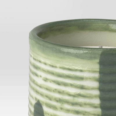 Ceramic Citronella Outdoor Candle Green - Threshold™ - Image 2