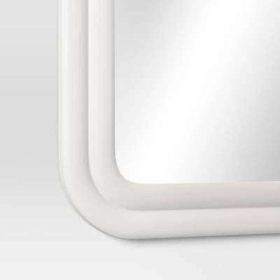 24"x36" Textured Wall Mirror White - Threshold™ - Image 3