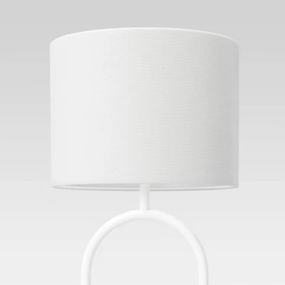 Ring Base Floor Lamp White (Includes LED Light Bulb) - Threshold™ - Image 3