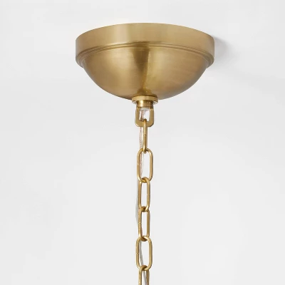 Milk Glass Ceiling Pendant Brass - Threshold™ Designed With Studio McGee - Image 3
