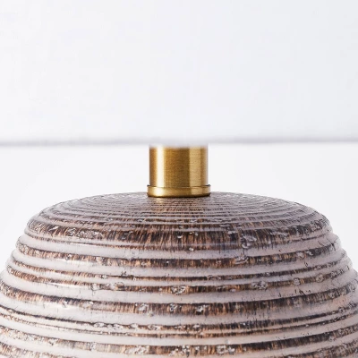 Assembled Resin Table Lamp Tan - Threshold™ Designed With Studio McGee - Image 4