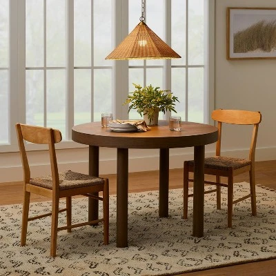 Tapered Rattan Ceiling Light Brown - Threshold™ Designed With Studio McGee - Image 2