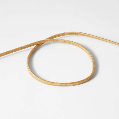 Natural Wicker Table Lamp Brown - Threshold™ Designed With Studio McGee: Chic Pleated Drum Shade, ETL Listed - Image 3