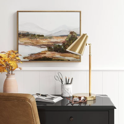 Rattan Wrapped Task Lamp (Includes LED Light Bulb) - Threshold™ - Image 2