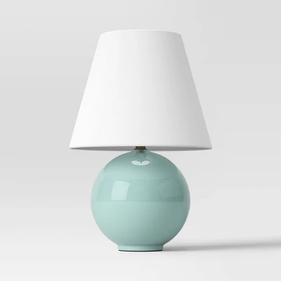 Round Table Lamp With Tapered Shade Blue - Threshold™ - Image 4