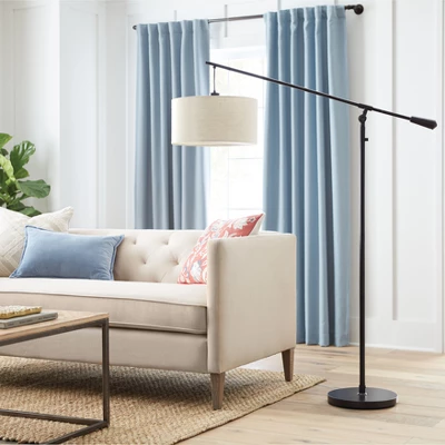 Cantilever Drop Pendant Swing Arm Floor Lamp Brown - Threshold™ - Image 5