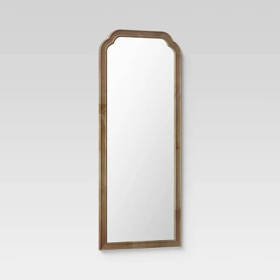 30" X 70" Oversize Leaner French Country Wood Mirror Natural - Threshold™ - Image 2