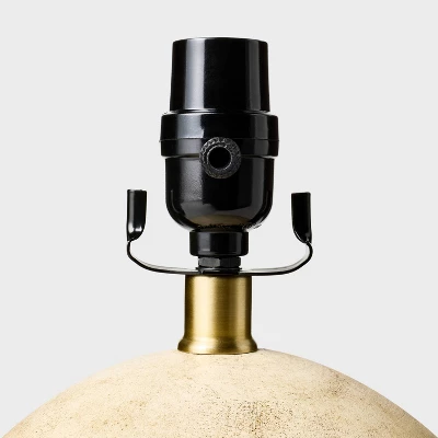 Round Faux Wood Lamp Base Brown - Threshold™ Designed With Studio McGee - Image 3