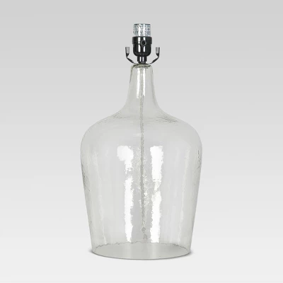 Artisan Glass Jug Large Lamp Base Clear - Threshold