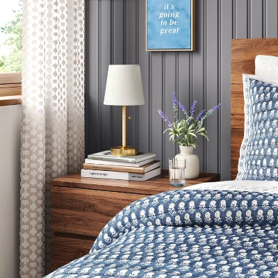 Mini Rattan Wrap Stick Table Lamp Brass - Threshold™ - Image 2