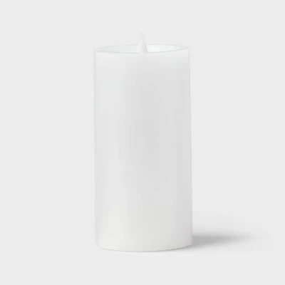 3" X 6" LED Pillar Candles White - Threshold™ - Image 2