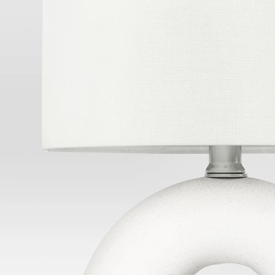 Abstract Ceramic Mini Table Lamp White - Threshold™ - Image 3