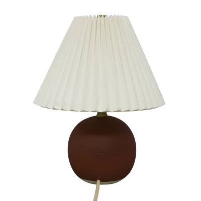 Oval Table Lamp With Pleated Shade (Includes LED Light Bulb) Red - Threshold™ Designed With Studio McGee - Image 7