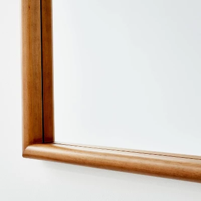 24" X 34" Wood Arch Decorative Wall Mirror Natural - Threshold™ Designed With Studio McGee: Stained Finish, No Assembly Required - Image 2