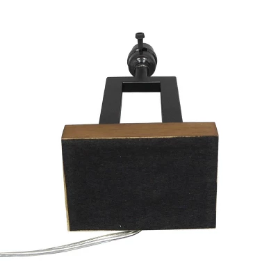 Weston Window Small Lamp Base Black - Threshold™: Modern Rectangle, No Assembly Required, ETL Listed - Image 7